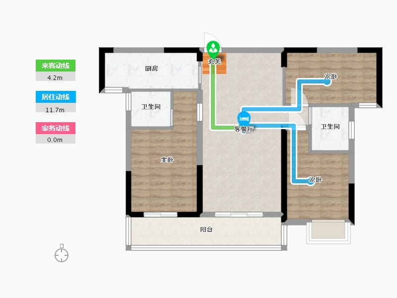 湖北省-武汉市-御湖园-81.57-户型库-动静线