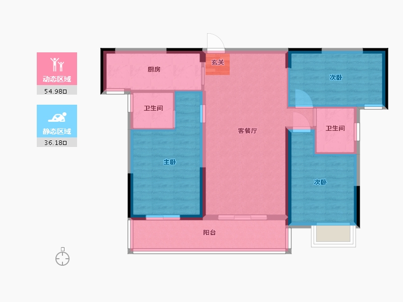 湖北省-武汉市-御湖园-81.57-户型库-动静分区