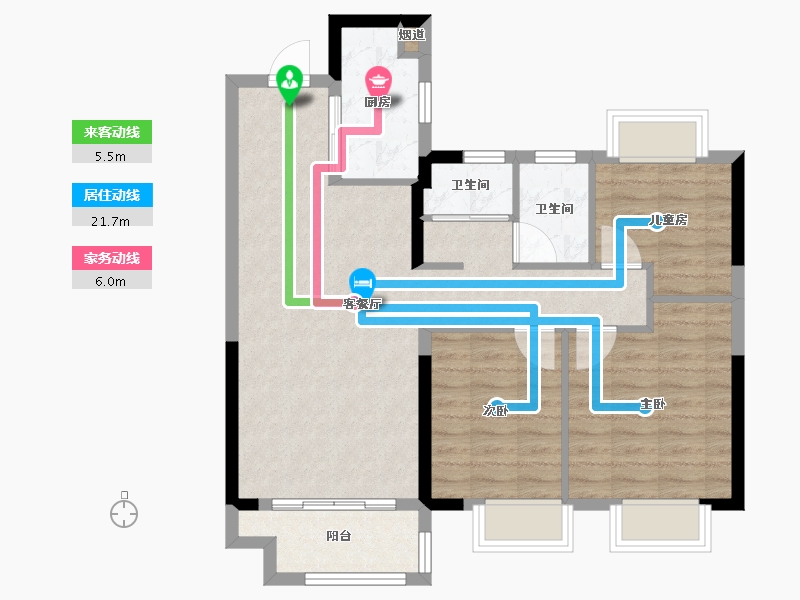 湖北省-武汉市-中国铁建江语城-77.60-户型库-动静线