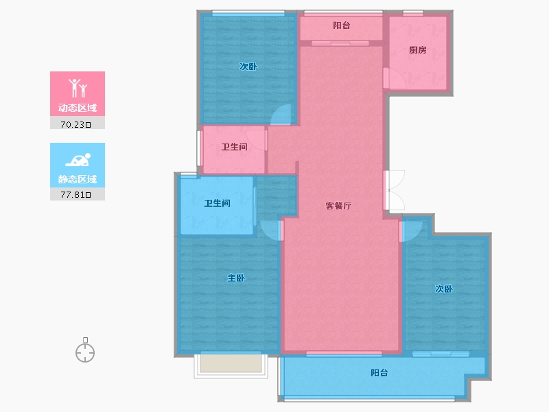 山东省-临沂市-十里阳光-135.00-户型库-动静分区