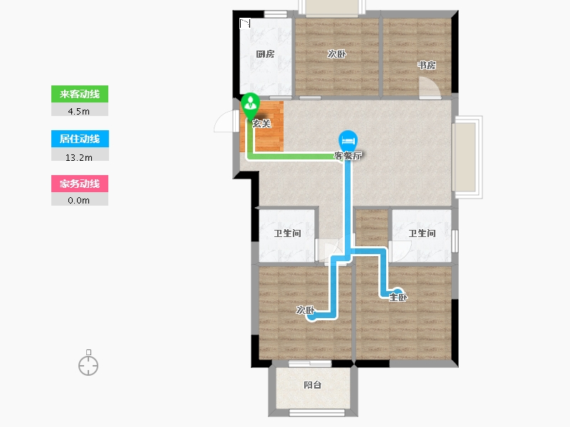 福建省-福州市-宏发御榕府-85.85-户型库-动静线