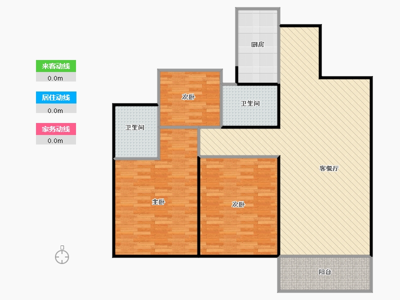 浙江省-嘉兴市-海盐金洲阳光B_100-113.35-户型库-动静线