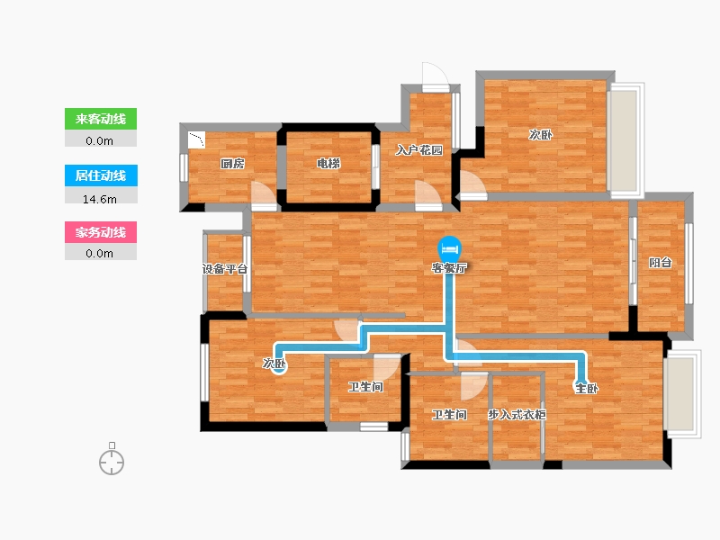 江苏省-南通市-锦绣瑞府-115.21-户型库-动静线