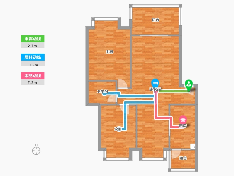 四川省-成都市-锦官丽城亲水湾-91.00-户型库-动静线