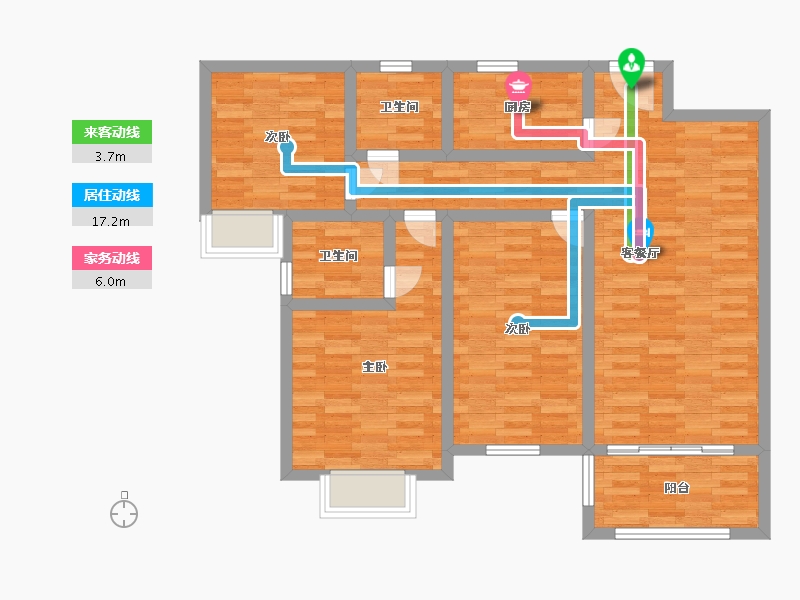 河南省-开封市-水岸皇城-95.00-户型库-动静线