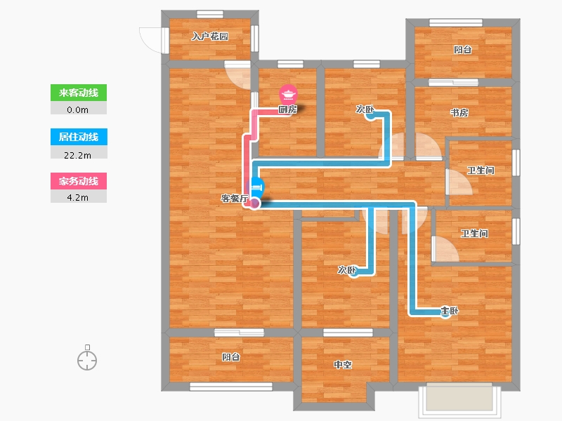 陕西省-西安市-中南樾府-99.39-户型库-动静线