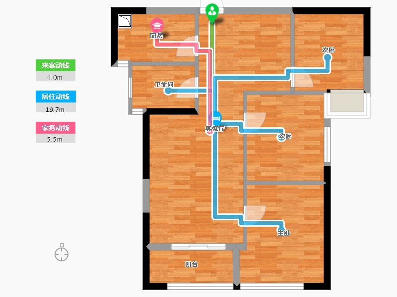 福建省-福州市-群升江山城-71.09-户型库-动静线