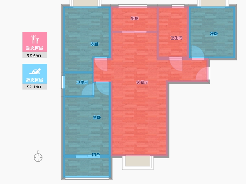 河北省-保定市-尚科世纪城-98.11-户型库-动静分区