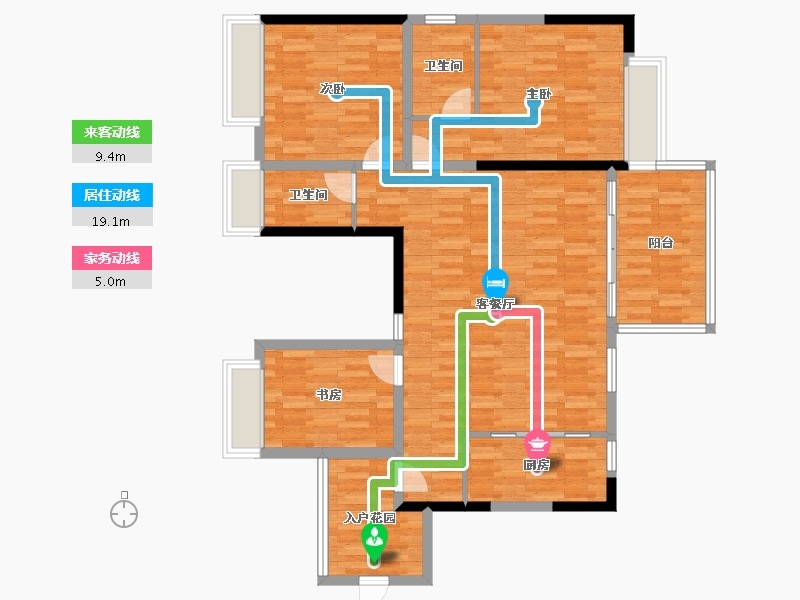 贵州省-黔南布依族苗族自治州-南州国际-108.45-户型库-动静线