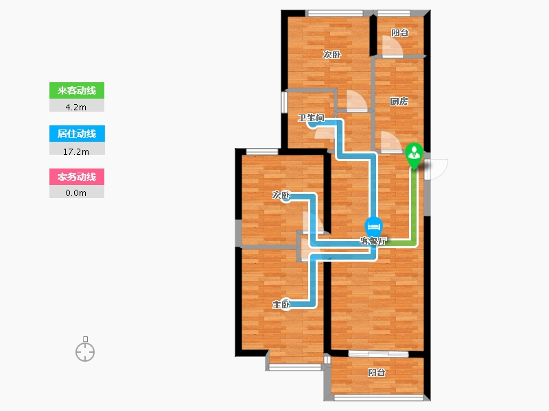 山西省-太原市-恒大林语郡-78.01-户型库-动静线