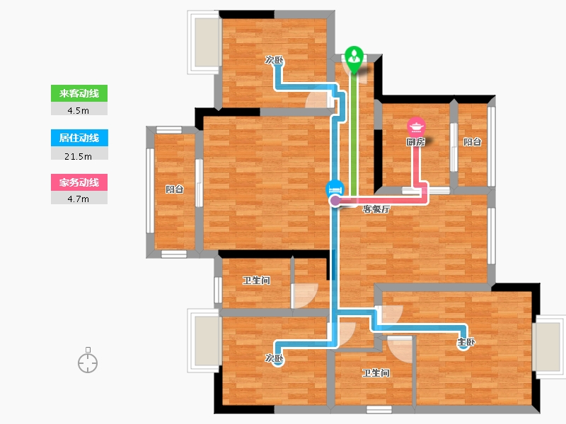 湖南省-永州市-江华新城-94.27-户型库-动静线