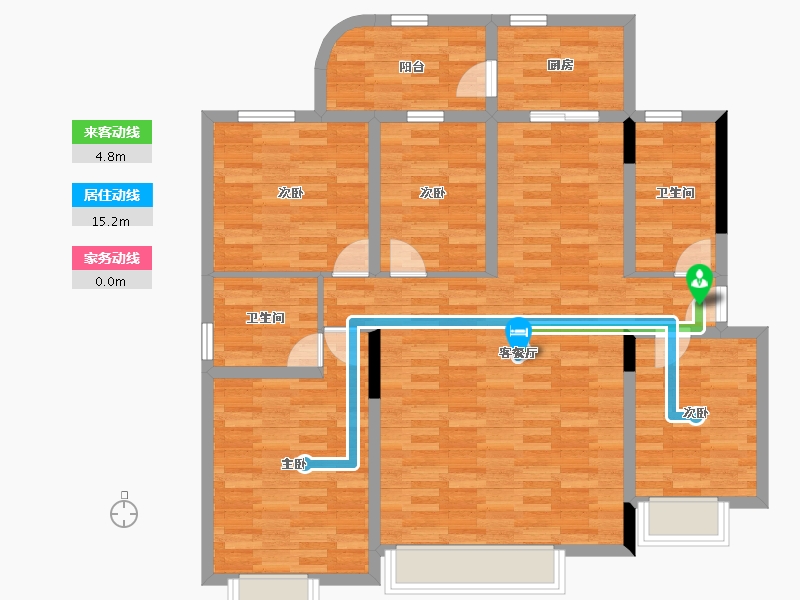 广东省-深圳市-雅豪轩-109.98-户型库-动静线