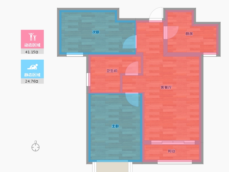 天津-天津市-双威悦馨苑-58.20-户型库-动静分区