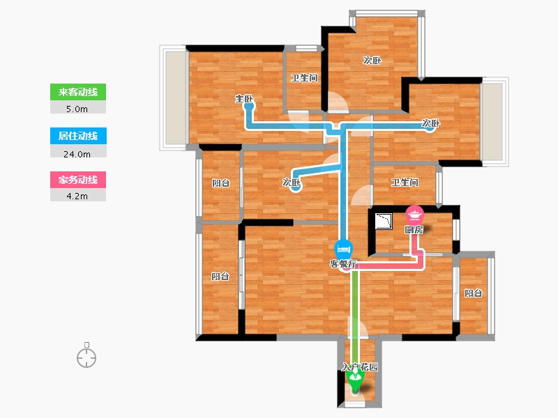 广东省-江门市-柏佳图-104.53-户型库-动静线