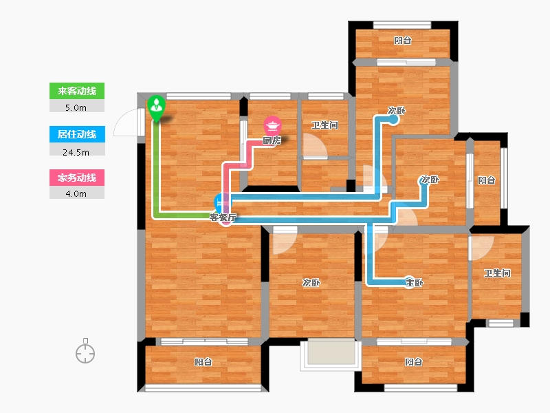 江西省-上饶市-天骄华府-98.07-户型库-动静线