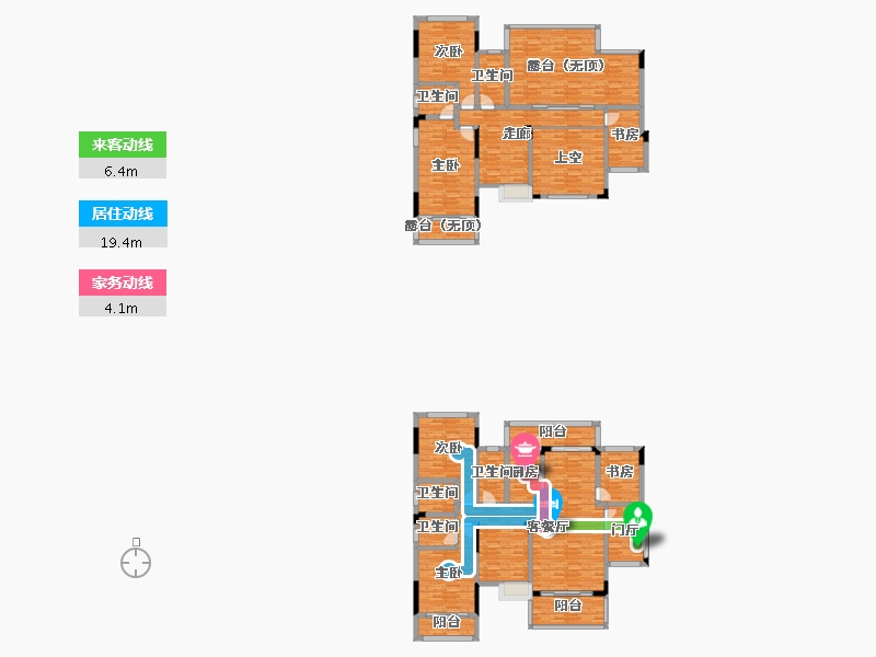 四川省-南充市-翡翠城-245.25-户型库-动静线