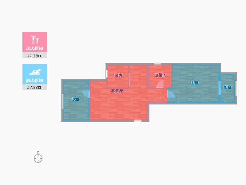 河北省-秦皇岛市-怡安家园-71.53-户型库-动静分区