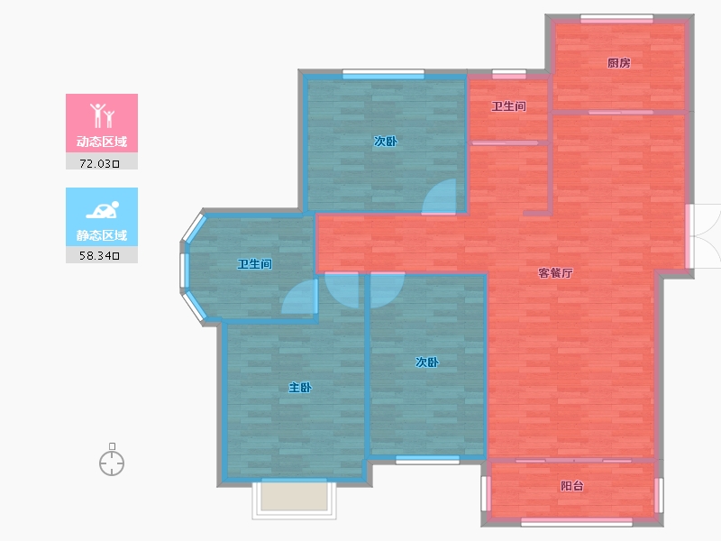 河南省-郑州市-亚太绿博花园-120.00-户型库-动静分区