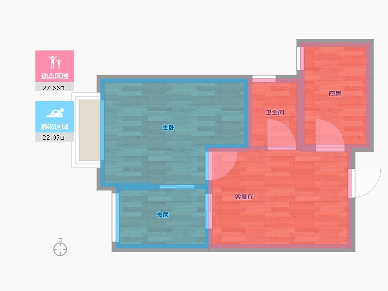 河南省-漯河市-大唐凤凰府-43.53-户型库-动静分区