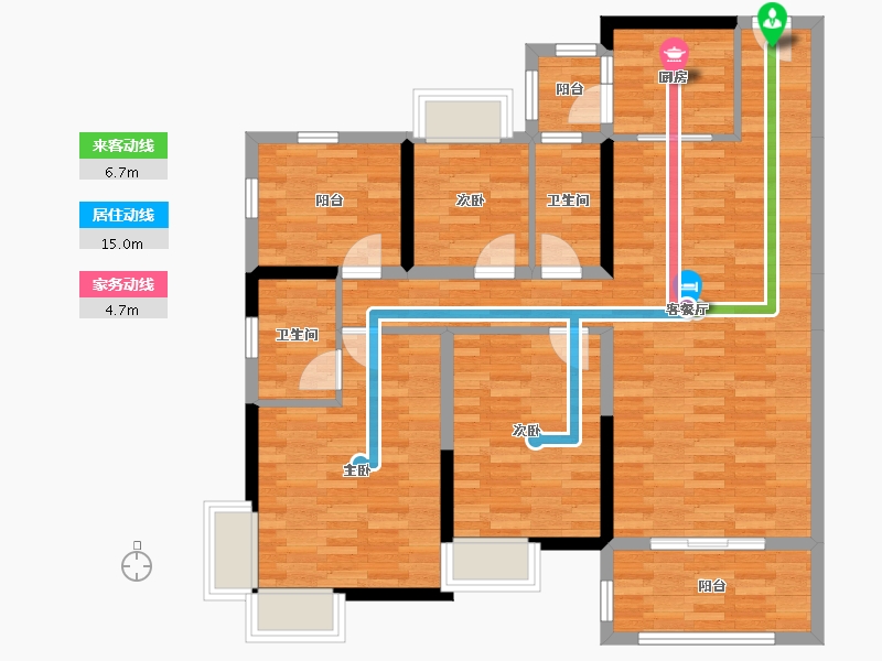 广西壮族自治区-玉林市-玉林奥园康城-103.34-户型库-动静线