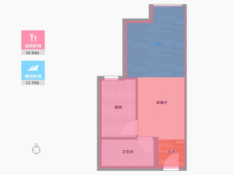 北京-北京市-次渠东城区保障房-33.00-户型库-动静分区