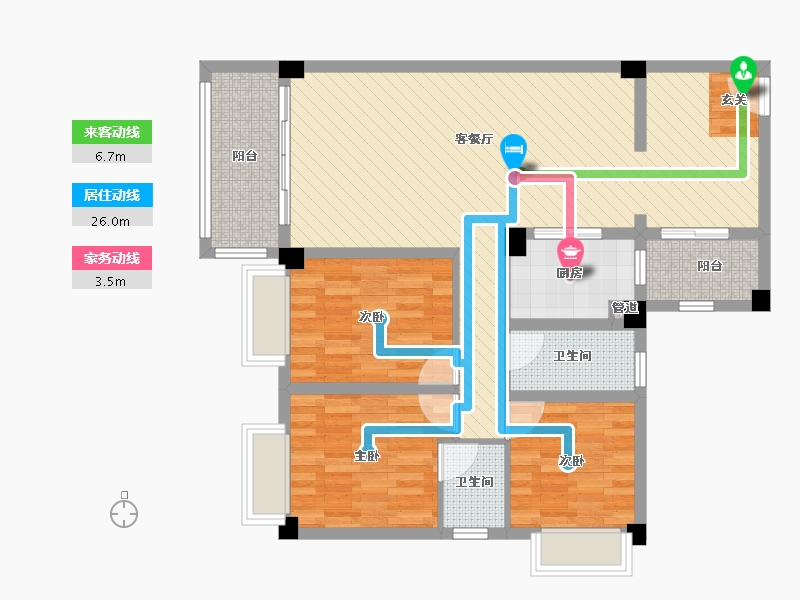 广东省-韶关市-岭南1号公馆-93.34-户型库-动静线