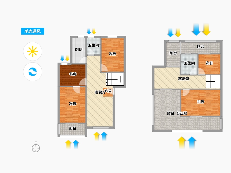 湖北省-武汉市-常青花园-153.09-户型库-采光通风