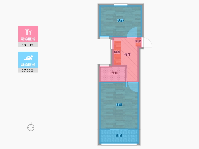 上海-上海市-梅陇七村-32.74-户型库-动静分区