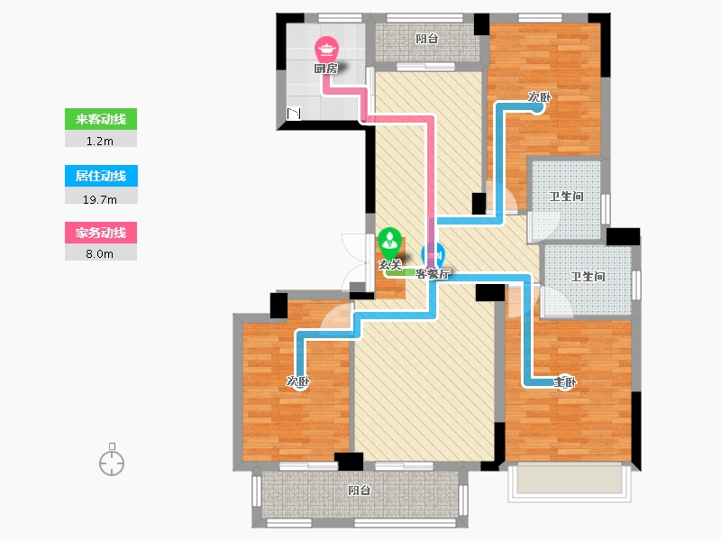 浙江省-湖州市-德华上邻居世家-95.13-户型库-动静线