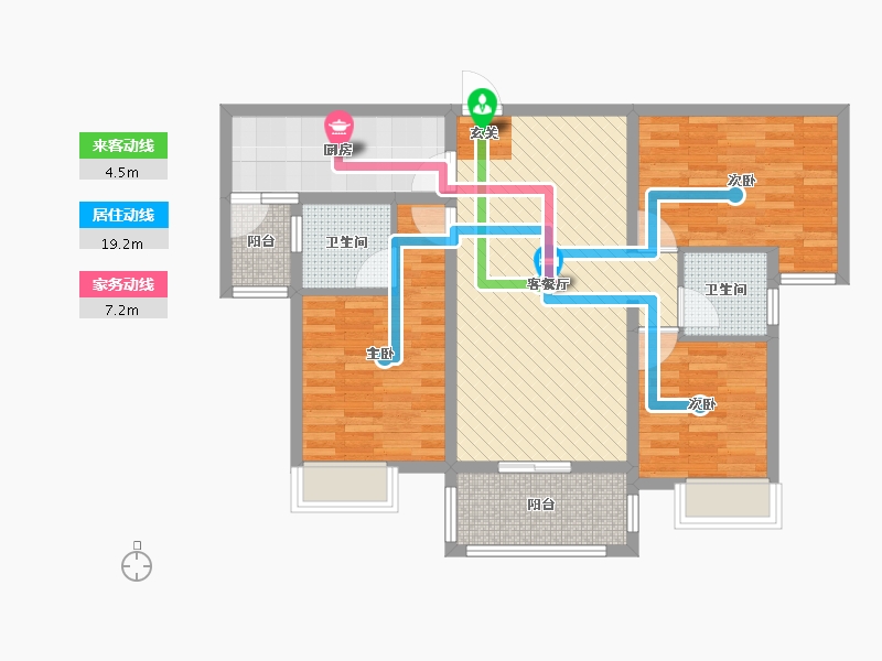 江西省-上饶市-亿豪星城-84.74-户型库-动静线