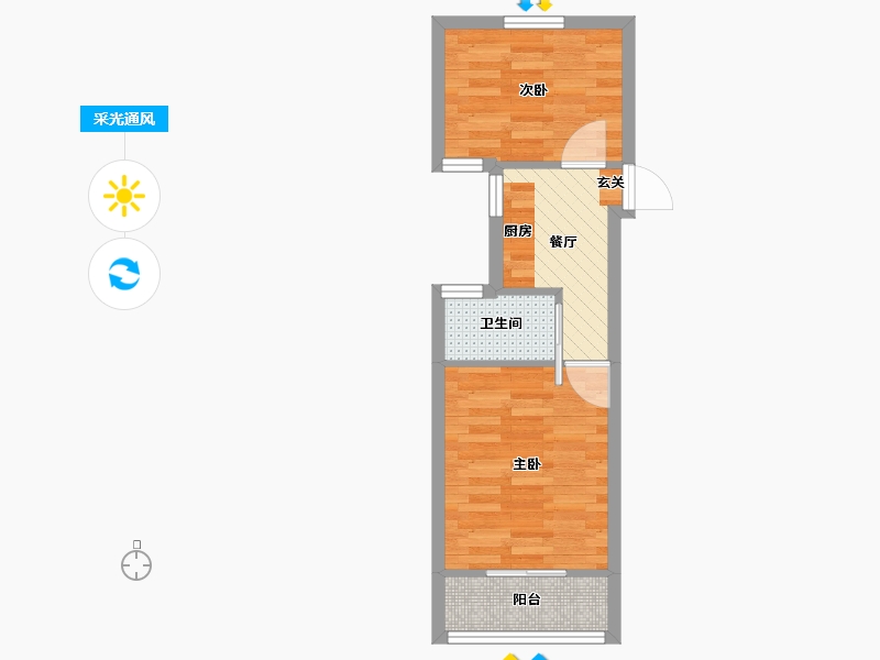 上海-上海市-梅陇七村-32.74-户型库-采光通风