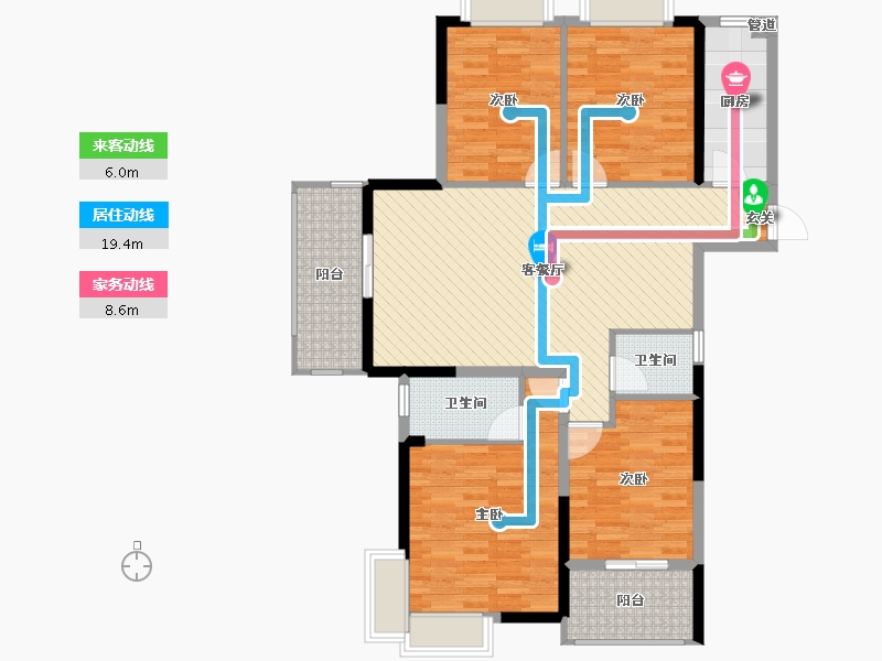 广西壮族自治区-南宁市-贵源城市新都-112.28-户型库-动静线