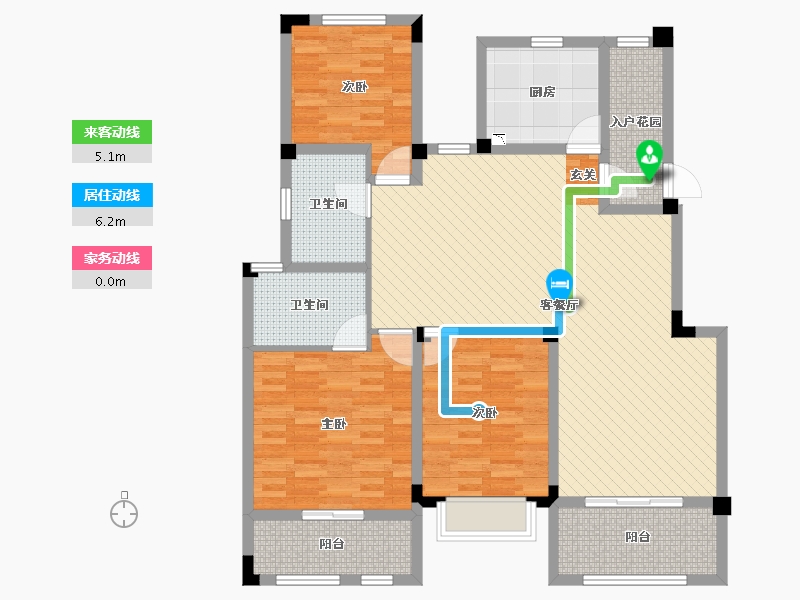 江苏省-南通市-瑞景华府-118.43-户型库-动静线