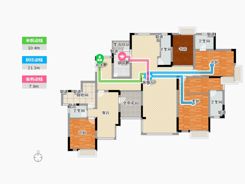 江西省-宜春市-宜阳小区-211.42-户型库-动静线