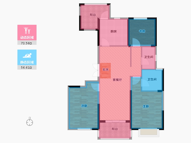 江苏省-盐城市-龙泊湾-115.20-户型库-动静分区