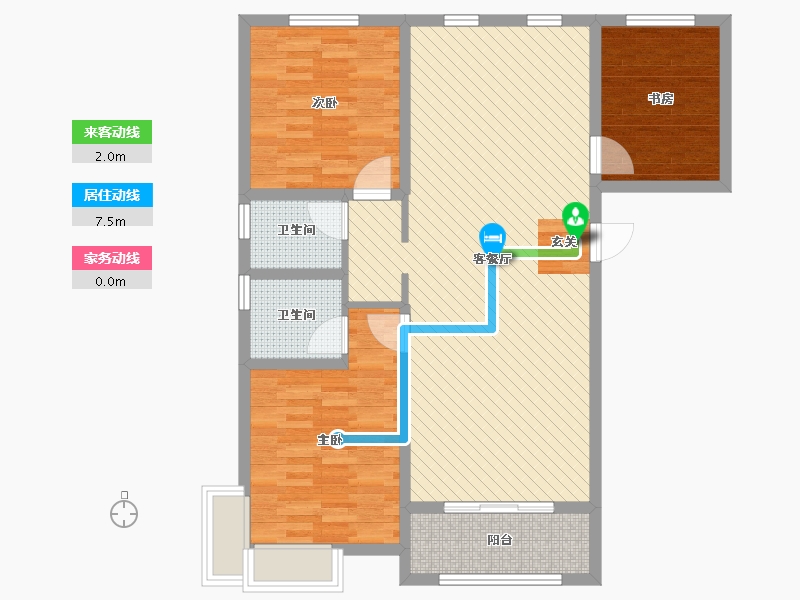 山东省-济宁市-绿地国际城-98.00-户型库-动静线