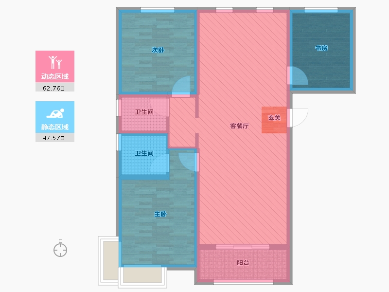 山东省-济宁市-绿地国际城-98.00-户型库-动静分区