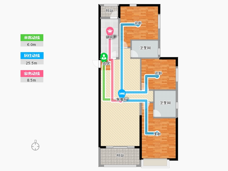 山东省-潍坊市-恒大名都-137.00-户型库-动静线