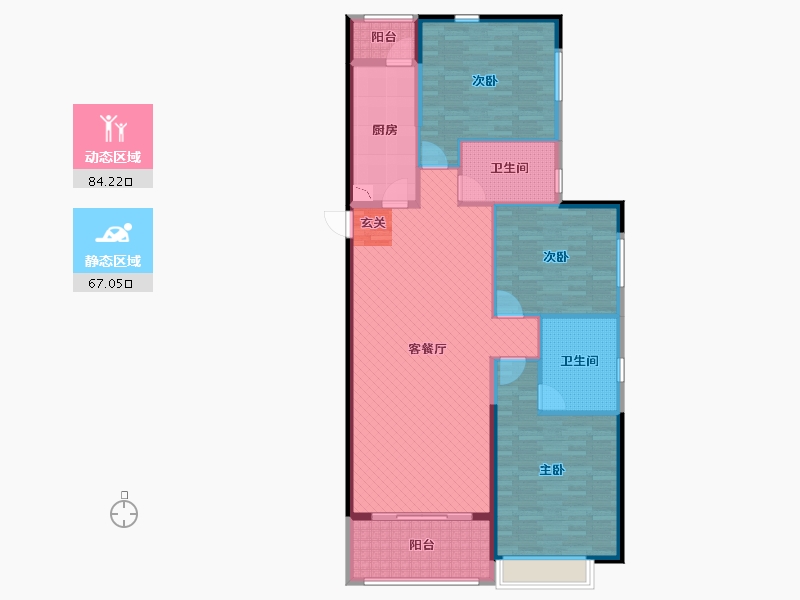 山东省-潍坊市-恒大名都-137.00-户型库-动静分区