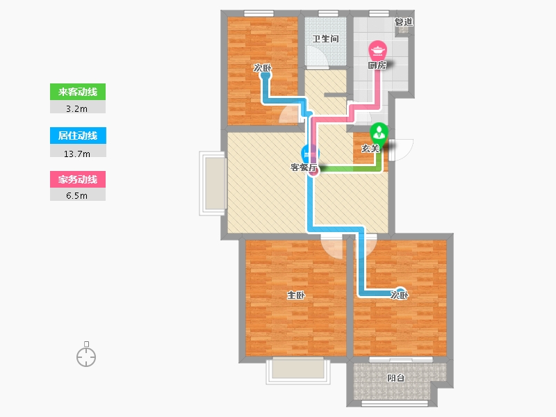 山东省-济宁市-水韵城-91.44-户型库-动静线