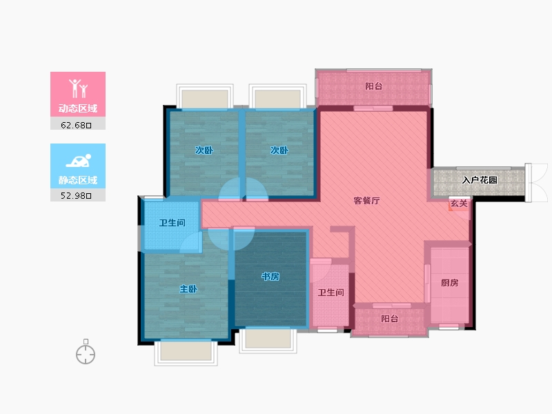 广西壮族自治区-钦州市-嘉华阆苑-103.63-户型库-动静分区