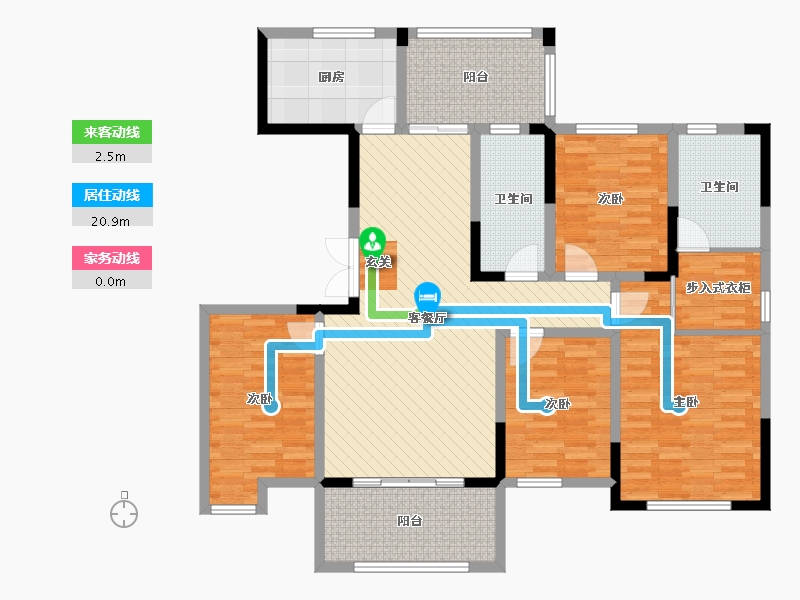 湖南省-邵阳市-创业新村-129.62-户型库-动静线