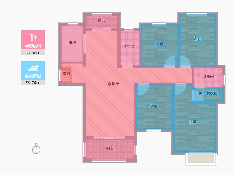 江西省-上饶市-熙龙湾-99.15-户型库-动静分区