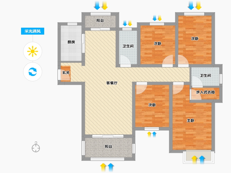 江西省-上饶市-熙龙湾-99.15-户型库-采光通风