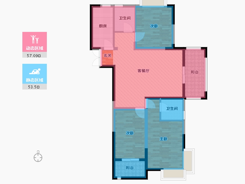 安徽省-池州市-曼哈顿MOMA国际社区-97.06-户型库-动静分区