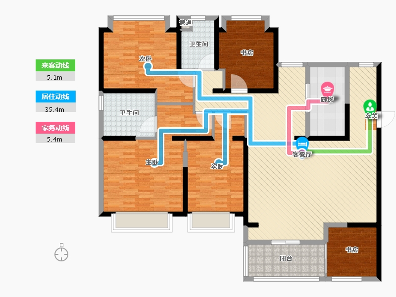 广东省-深圳市-和平里2期-143.88-户型库-动静线