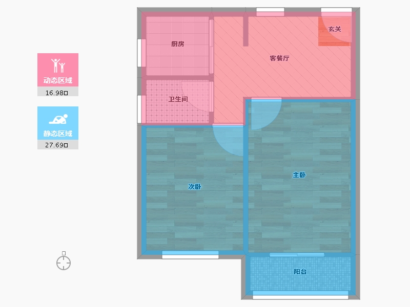 上海-上海市-中桥大楼-39.17-户型库-动静分区