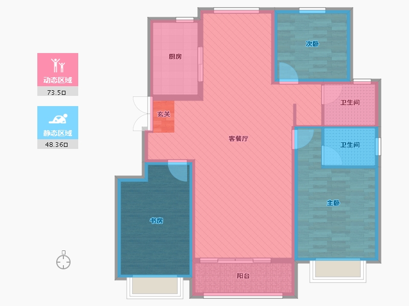 河南省-商丘市-盛世名门三期-108.00-户型库-动静分区