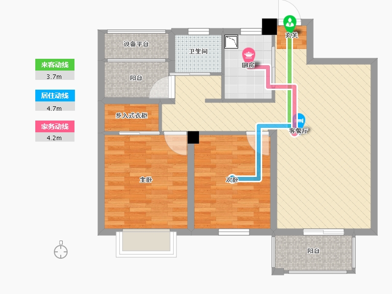 江苏省-盐城市-天居上尚城-70.50-户型库-动静线