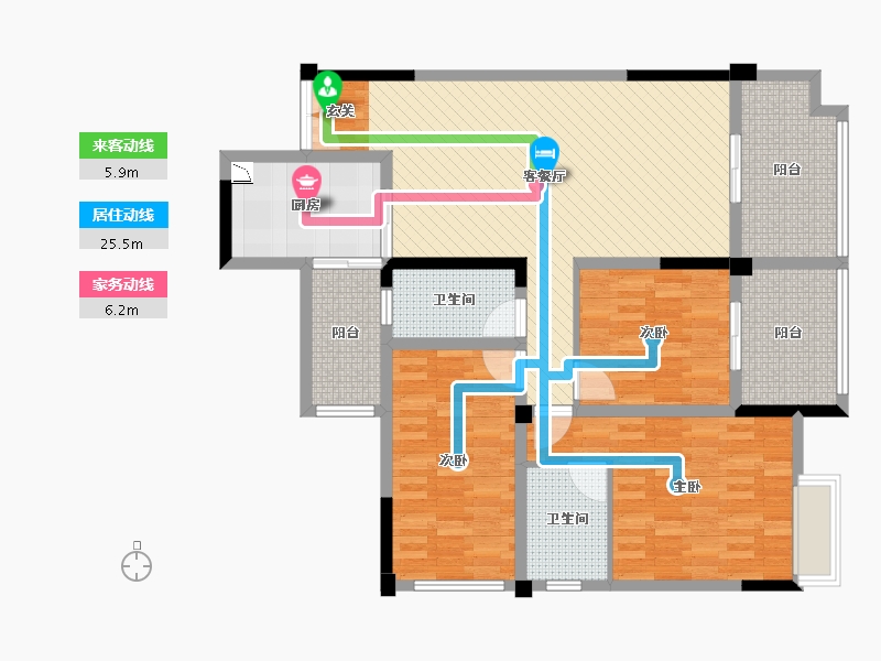 四川省-德阳市-万象国际城-113.13-户型库-动静线